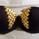 Silver Spike Studded Bra - All Sizes